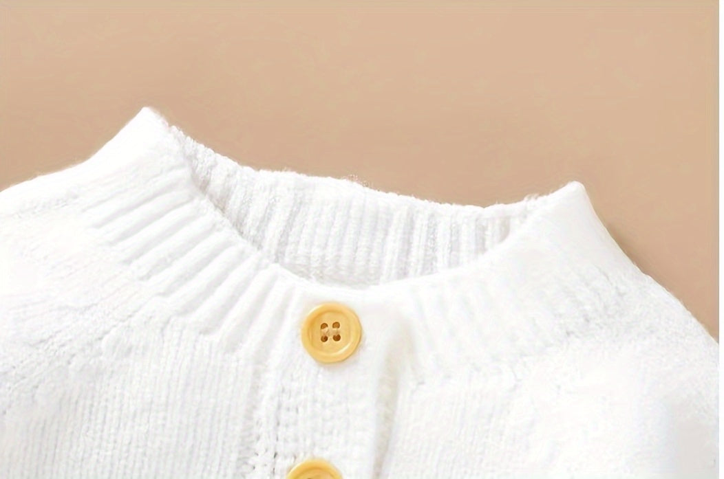Boys Striped Knit Sweater, Mandarin Collar, Button Detail, Long Sleeve, Fall/Winter Wear - Hiccupzz