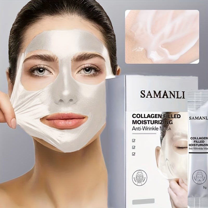 Anti-Aging Collagen Mask 5g x 20pcs - Deep Nourishment, Firming, Wrinkle Smoothing - Hiccupzz