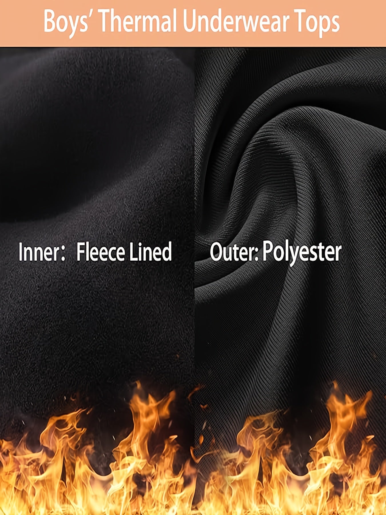 3 Pcs Boys Thermal Compression Leggings Pants, Youth Fleece Lined Base Layer Tights, Cold Weather Gear - Hiccupzz