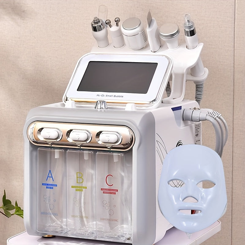7-in-1 H2O2 Water Oxygen Jet Exfoliating, Hydrotherapy, Beauty, Skin Cleansing, Facial Instrument For Home Use - Hiccupzz