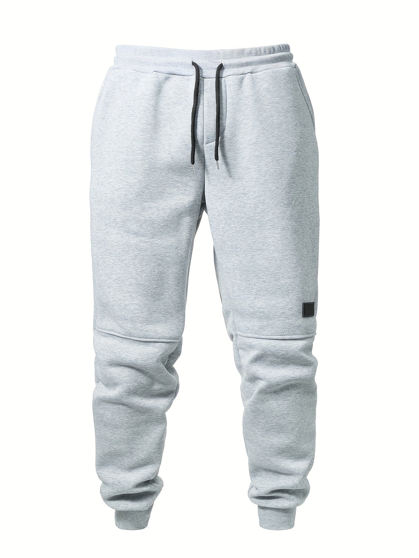 3-Pack Men's Solid Color Drawstring Joggers, Casual Sport Pants with Pockets - Hiccupzz
