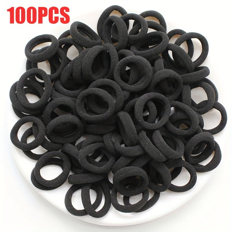 Children's Elastic Hair Rope: Girls Scrunchies Hair Accessories Set (100/300 pcs) - Ideal for Gifts - Hiccupzz