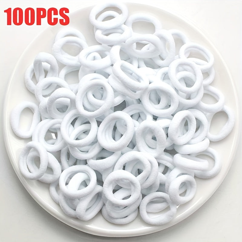 Children's Elastic Hair Rope: Girls Scrunchies Hair Accessories Set (100/300 pcs) - Ideal for Gifts - Hiccupzz