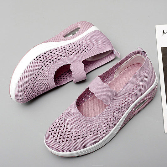 Women's Air Cushion Thick Sole Casual Sports Shoes - Hiccupzz