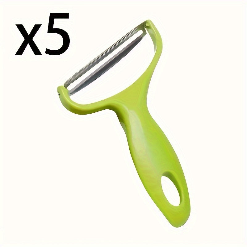 Multi-Functional Vegetable Slicer, Shredder & Peeler - Metal & Plastic Salad Cutter for Cabbage, Lettuce, Carrots - Hiccupzz
