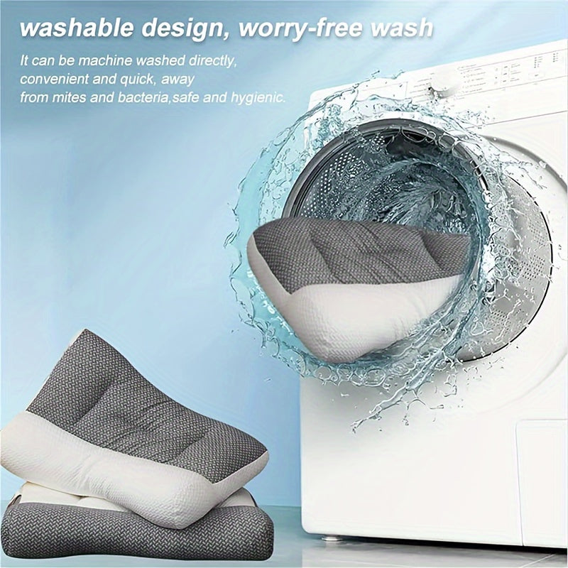 Ergonomic Memory Foam Neck Pillow - Adjustable Orthopedic Support for Side & Stomach Sleepers - Hiccupzz