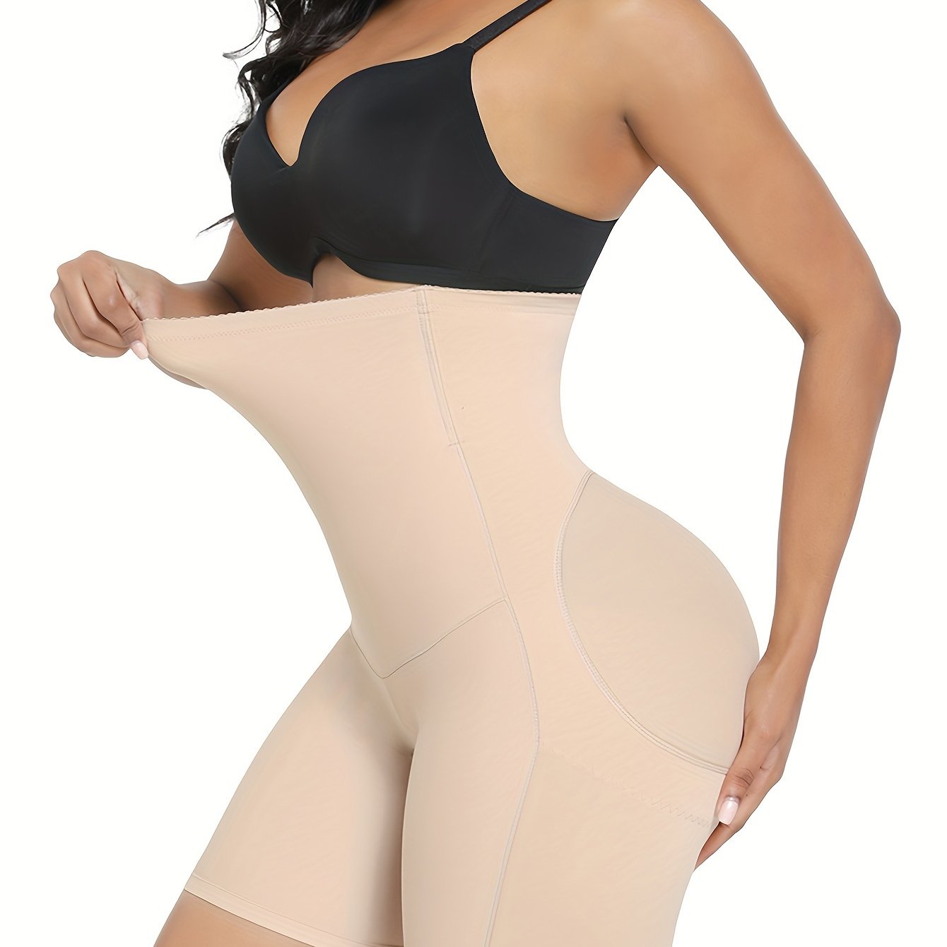 Wholesale High Waisted Slimming Belly Shaper Shorts Butt Lifter With 2 Steel Bones - Hiccupzz
