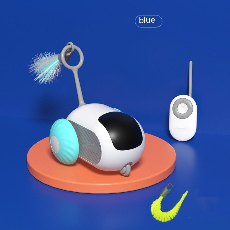Remote Control Interactive Cat Car Toy USB Charging Chasing Automatic Self-moving Remote Smart Control Car Interactive Cat Toy Pet Products - Hiccupzz
