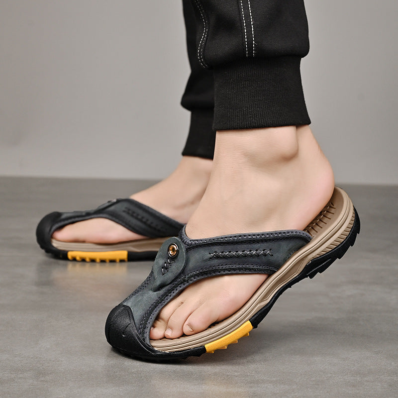 Fashionable Personalized Clip Men's Slippers - Hiccupzz