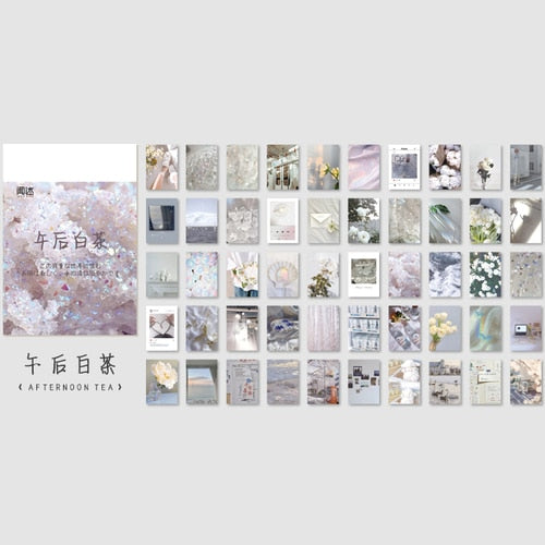 50 sheets Landscape rose ins Scrapbooking Decorative Stickers - Hiccupzz