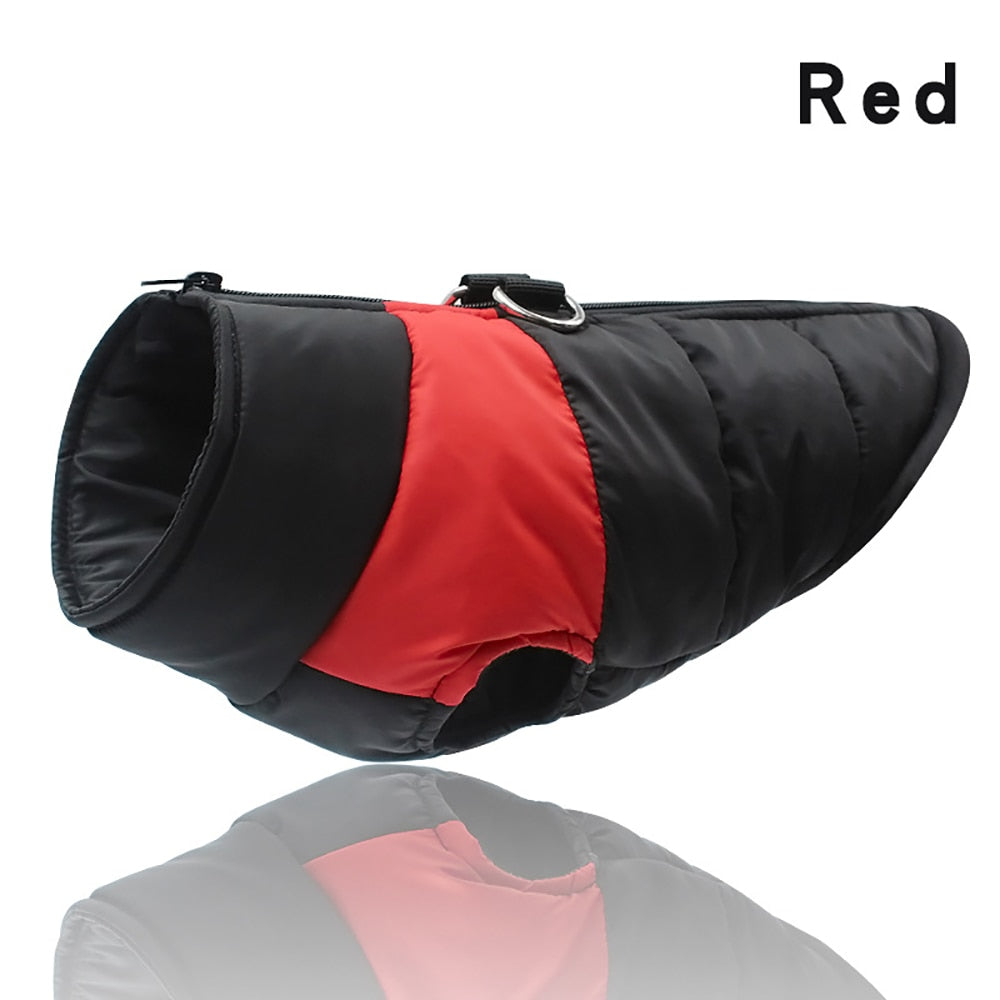 Waterproof Dog Clothes Zipper Jacket Coat For Small Medium Large Dogs Winter Warm Pet Clothing for Dog Costume Vest Apparel - Hiccupzz