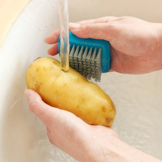 Mini Fruits Vegetables Cleaning Brush Fingers Protection Carrot Potato Cleaner T8WE - Hiccupzz
