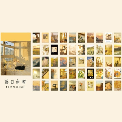 50 sheets Landscape rose ins Scrapbooking Decorative Stickers - Hiccupzz