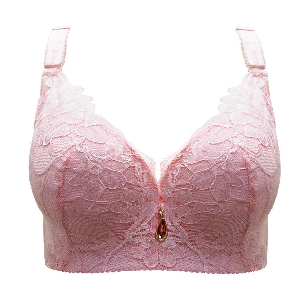 FallSweet  Push Up Lace Bras for Women Sexy Plus Size Brassiere Comfort Underwear Female wide straps on the back sutian feminino - Hiccupzz