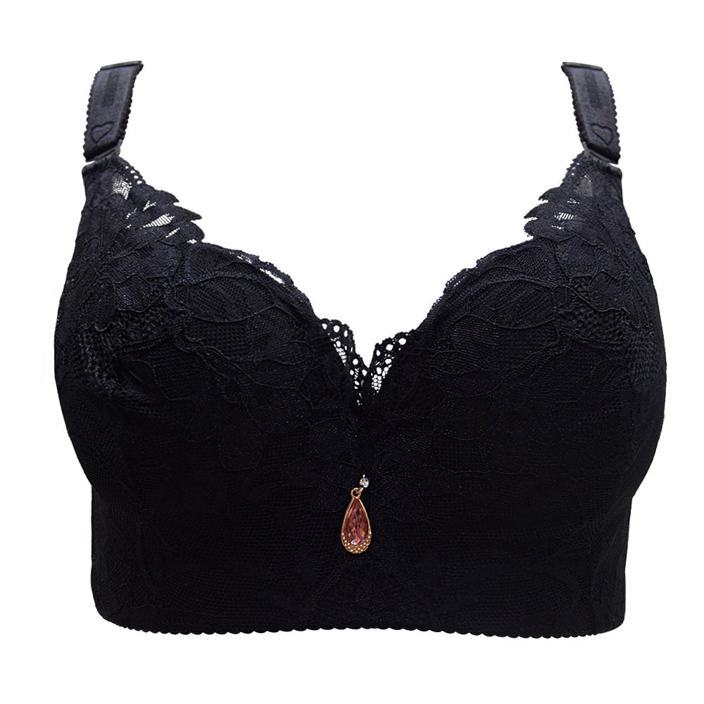 FallSweet  Push Up Lace Bras for Women Sexy Plus Size Brassiere Comfort Underwear Female wide straps on the back sutian feminino - Hiccupzz