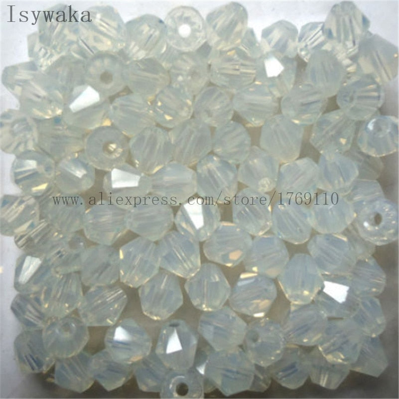 Multicolor 100pcs 4mm Bicone Austria Crystal Beads for DIY Jewelry Making - Hiccupzz