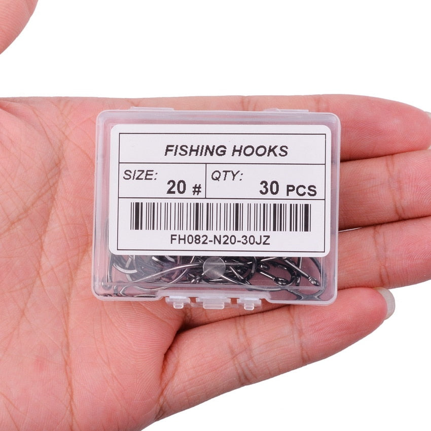 50pcs/10pcs/Box Treble Fishing Hooks - Hiccupzz