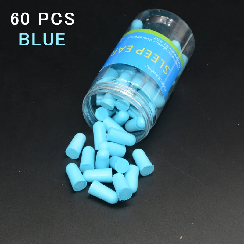 30/60 Earplugs Noise Reduction Sleep Anti Canceling Music Sound Insulation Earplug Protection Foam Sleeping Reusable Ear Plugs - Hiccupzz
