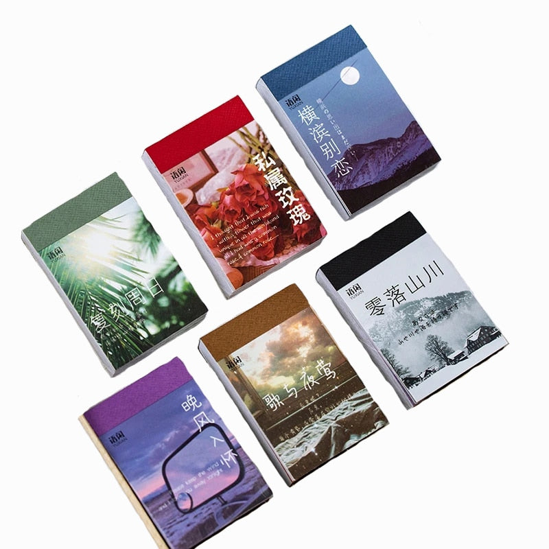 50 sheets Landscape rose ins Scrapbooking Decorative Stickers - Hiccupzz