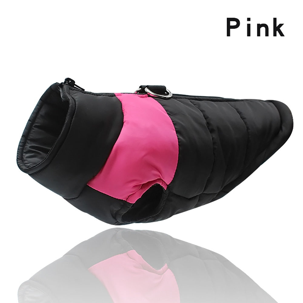 Waterproof Dog Clothes Zipper Jacket Coat For Small Medium Large Dogs Winter Warm Pet Clothing for Dog Costume Vest Apparel - Hiccupzz