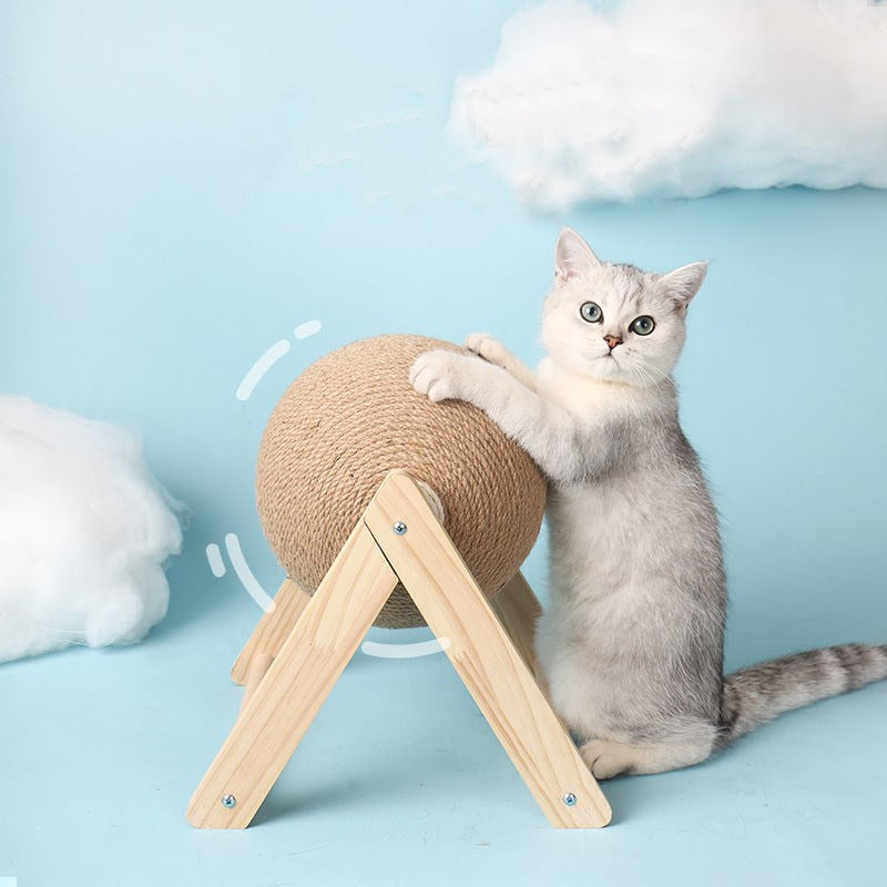 Cat Scratching Ball Toy Kitten Sisal Rope Ball Board Grinding Paws Toys Cats Scratcher Wear-resistant Pet Furniture supplies - Hiccupzz