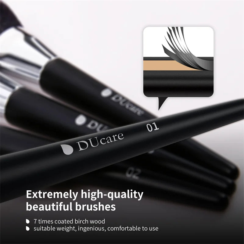 DUcare Professional Makeup Brush Set 10-32Pc Brushes Makeup Kit Synthetic Hair Foundation Power Eyeshadows Blending Beauty Tools - Hiccupzz