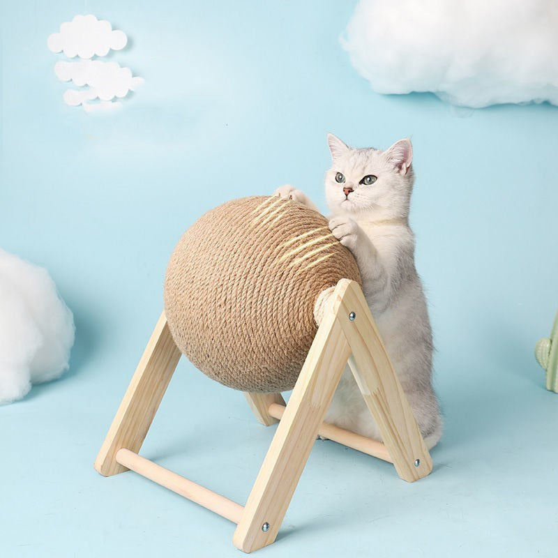 Cat Scratching Ball Toy Kitten Sisal Rope Ball Board Grinding Paws Toys Cats Scratcher Wear-resistant Pet Furniture supplies - Hiccupzz