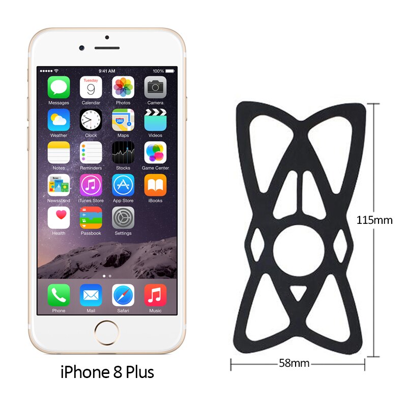 Anti-Slip Silicone Strap for Cell Phone Mount Holder on Bike/Bicycle/Motorcycle/Handlebar - Hiccupzz
