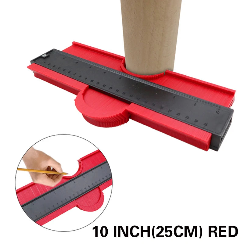 Profile Contour Gauge line Copier Ruler Cutting template Construction Woodworking Measuring instrument ceramic Tiling tiles tool - Hiccupzz