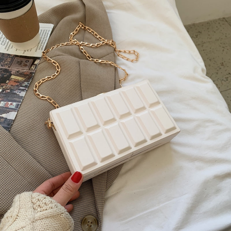 Vintage Box Shape Crossbody Bags for Women Fashion Shoulder Handbags and Purses Luxury Designer Female Clutch Bag Pu Leather - Hiccupzz