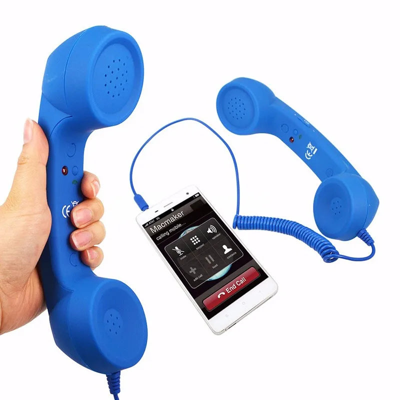 3.5mm Retro Phone Handset for iPhone/iPad/Samsung/PC – Portable Classic Telephone Receiver - Hiccupzz