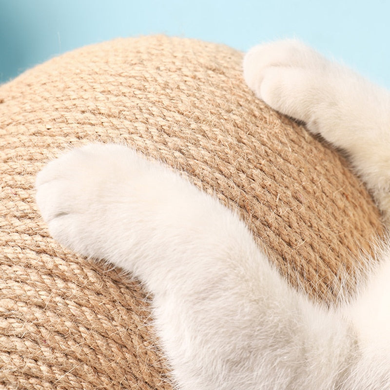 Cat Scratching Ball Toy Kitten Sisal Rope Ball Board Grinding Paws Toys Cats Scratcher Wear-resistant Pet Furniture supplies - Hiccupzz