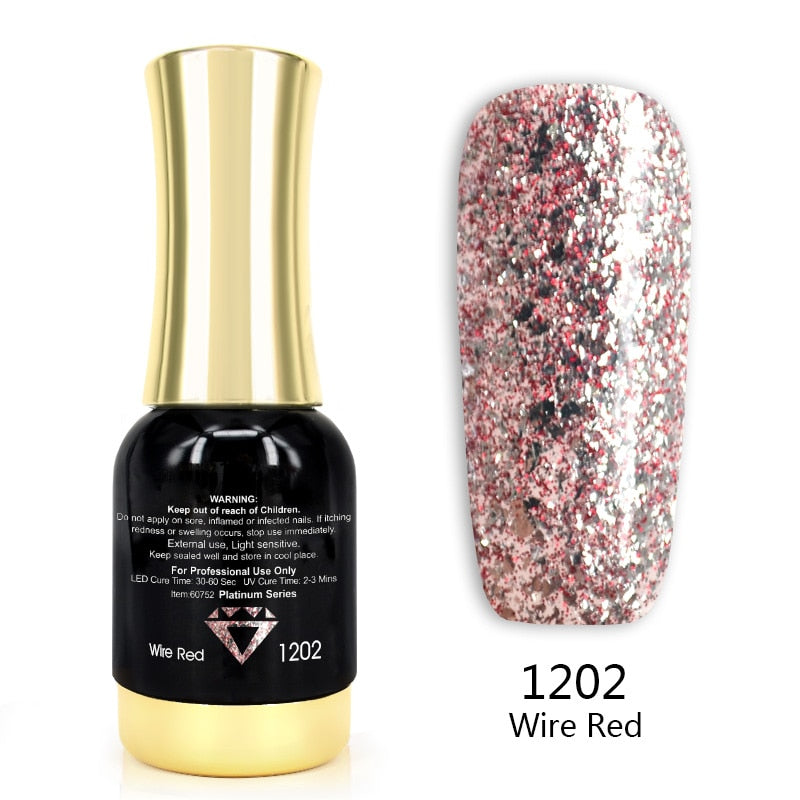 Nail Gel Polish 12ml Gorgeous Color - Hiccupzz