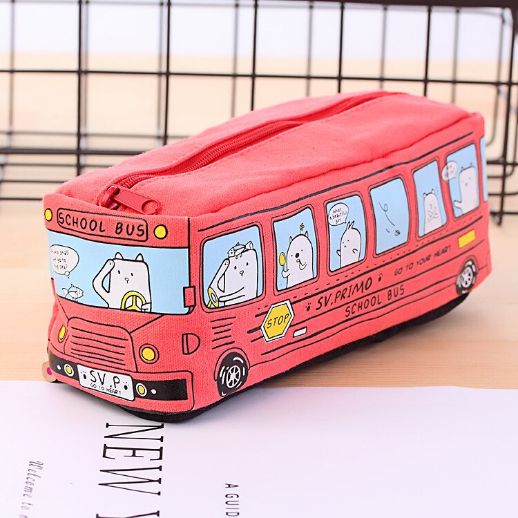 Cartoon Bus Pencil Bag - Hiccupzz