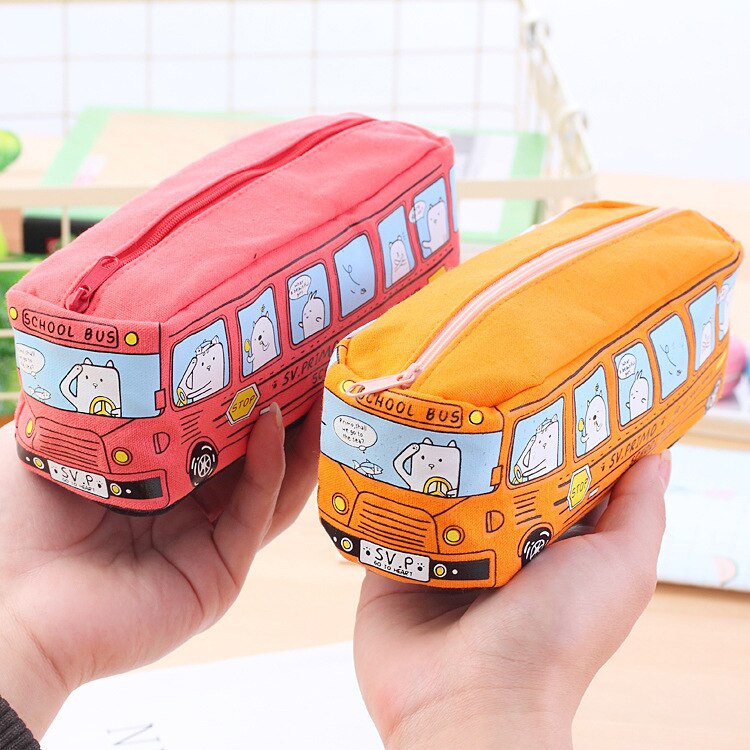 Cartoon Bus Pencil Bag - Hiccupzz