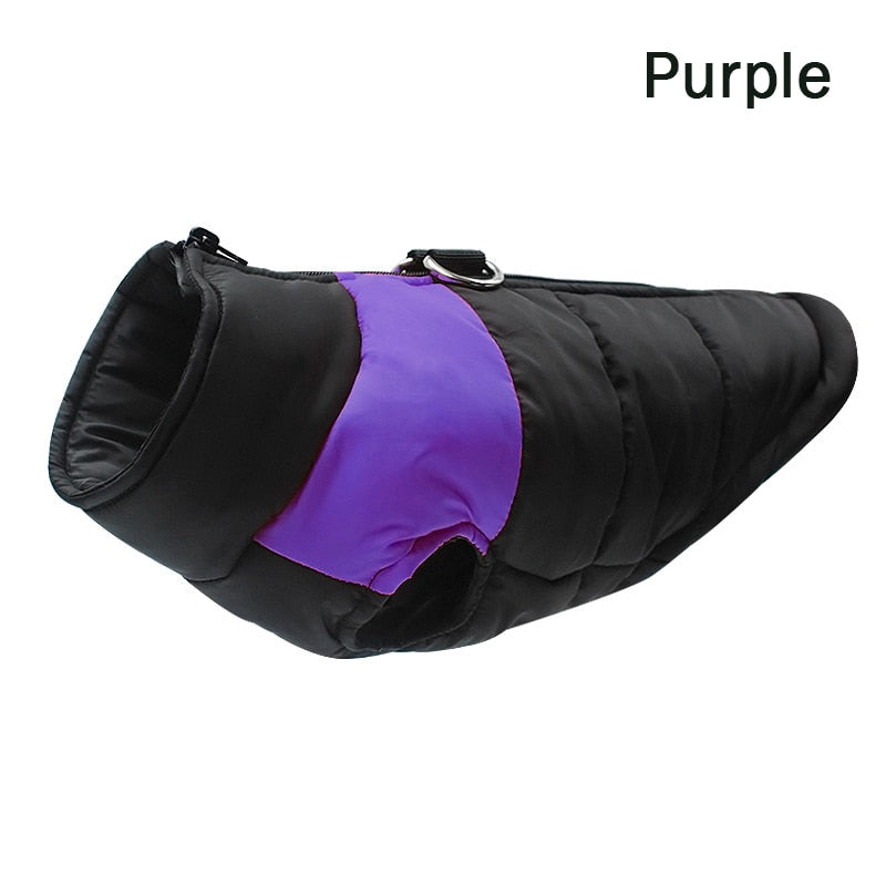 Waterproof Dog Clothes Zipper Jacket Coat For Small Medium Large Dogs Winter Warm Pet Clothing for Dog Costume Vest Apparel - Hiccupzz