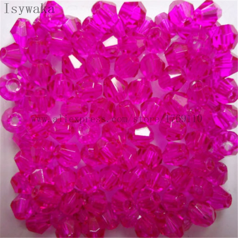 Multicolor 100pcs 4mm Bicone Austria Crystal Beads for DIY Jewelry Making - Hiccupzz