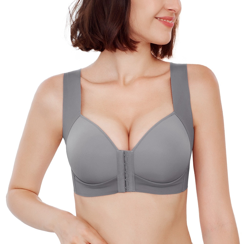 FallSweet  Front Closure Bras for Women Plus Size Underwear  Seamless Push Up Brassiere Vest Top Sexy Bra - Hiccupzz