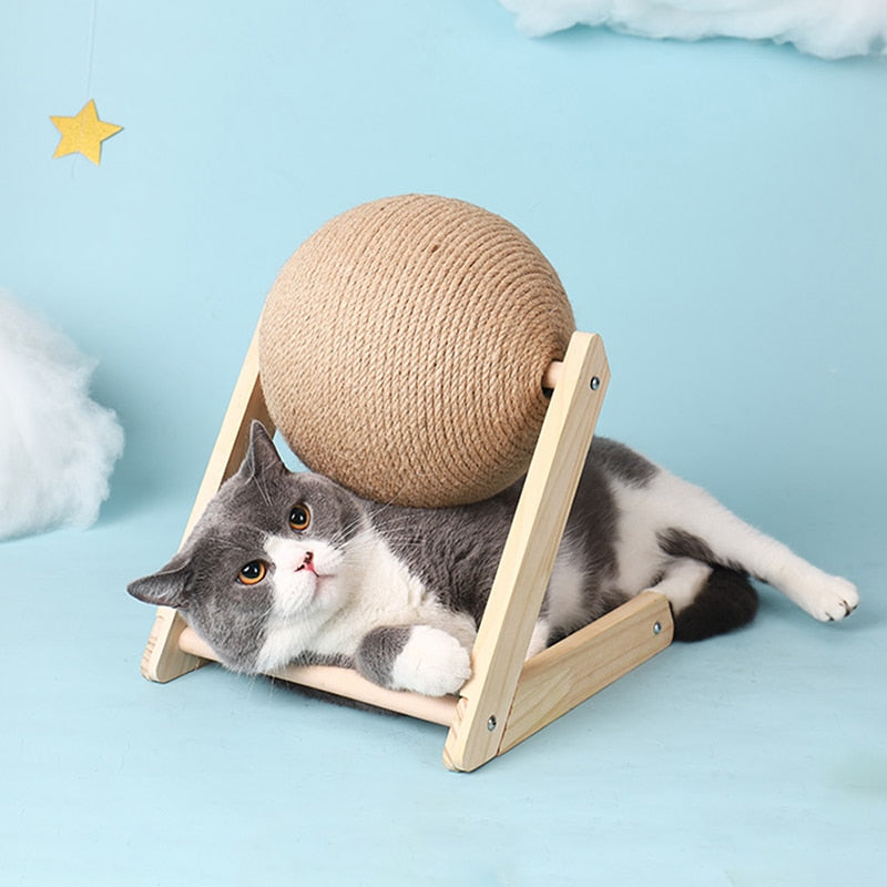 Cat Scratching Ball Toy Kitten Sisal Rope Ball Board Grinding Paws Toys Cats Scratcher Wear-resistant Pet Furniture supplies - Hiccupzz
