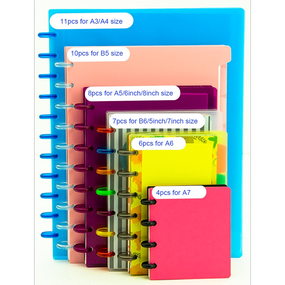 50pcs Disc Binding Discs for Disc bound Notebook - Hiccupzz