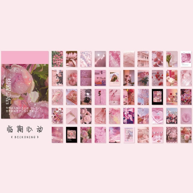 50 sheets Landscape rose ins Scrapbooking Decorative Stickers - Hiccupzz