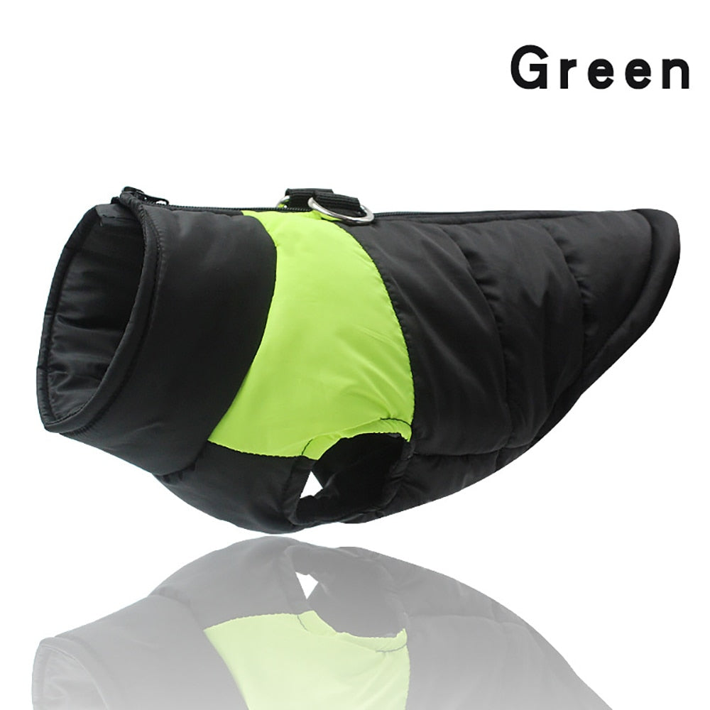 Waterproof Dog Clothes Zipper Jacket Coat For Small Medium Large Dogs Winter Warm Pet Clothing for Dog Costume Vest Apparel - Hiccupzz