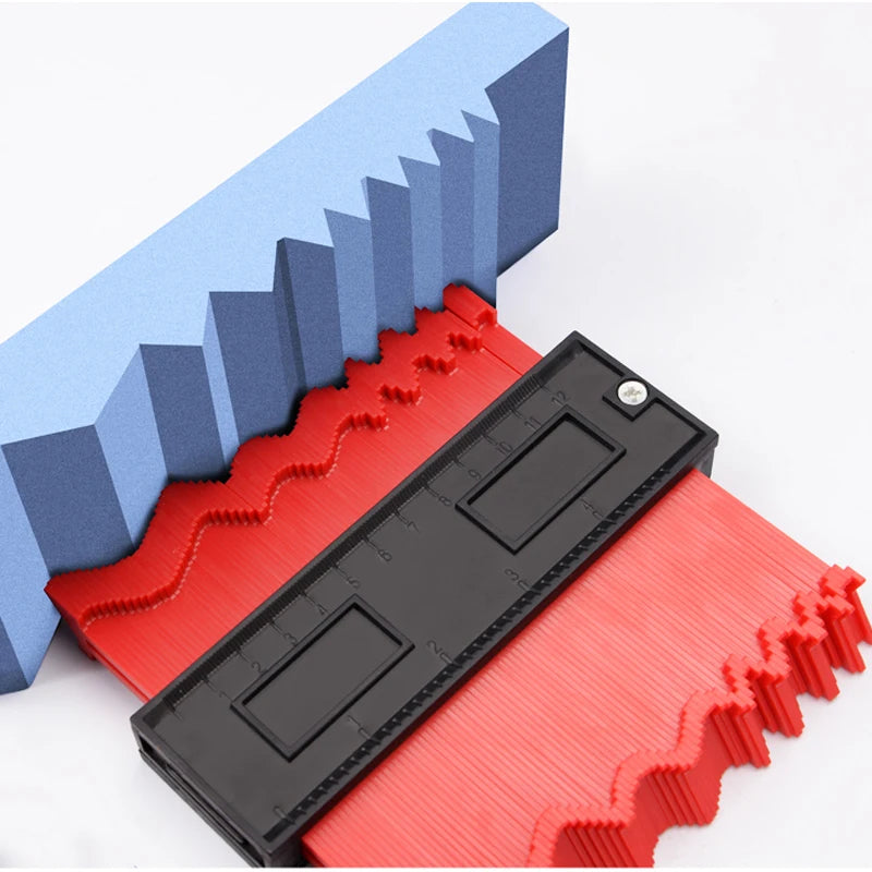 Profile Contour Gauge line Copier Ruler Cutting template Construction Woodworking Measuring instrument ceramic Tiling tiles tool - Hiccupzz
