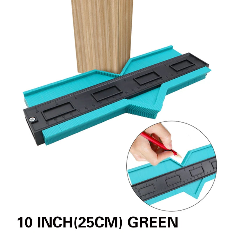 Profile Contour Gauge line Copier Ruler Cutting template Construction Woodworking Measuring instrument ceramic Tiling tiles tool - Hiccupzz