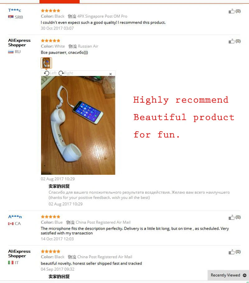 3.5mm Retro Phone Handset for iPhone/iPad/Samsung/PC – Portable Classic Telephone Receiver - Hiccupzz
