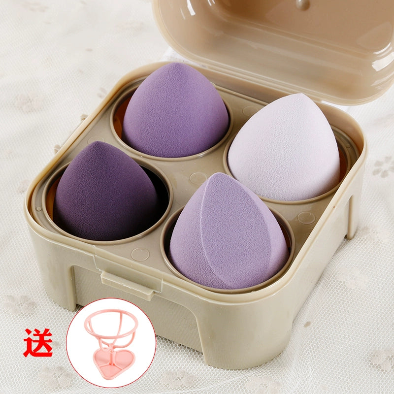 Beiyichu Beauty Makeup Sponge Blender Gourd Water Drop Oblique Cut Smear-Proof Makeup Wet and Dry Powder Puff Cotton Puff Makeup Tools - Hiccupzz
