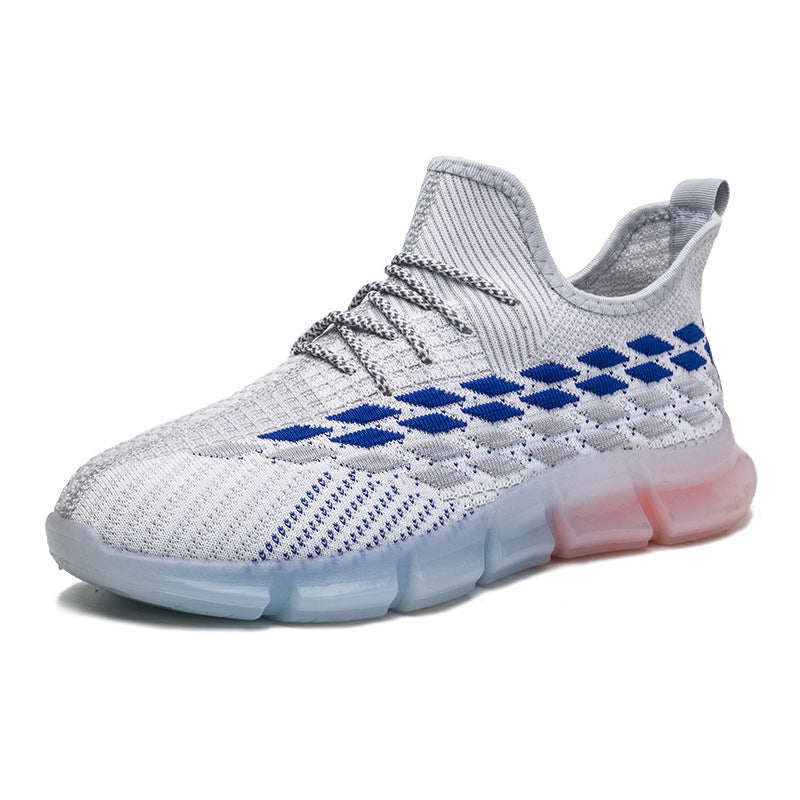 Spring And Autumn Summer New Breathable Sneakers Flyknit Surface All-matching Running Shoes - Hiccupzz