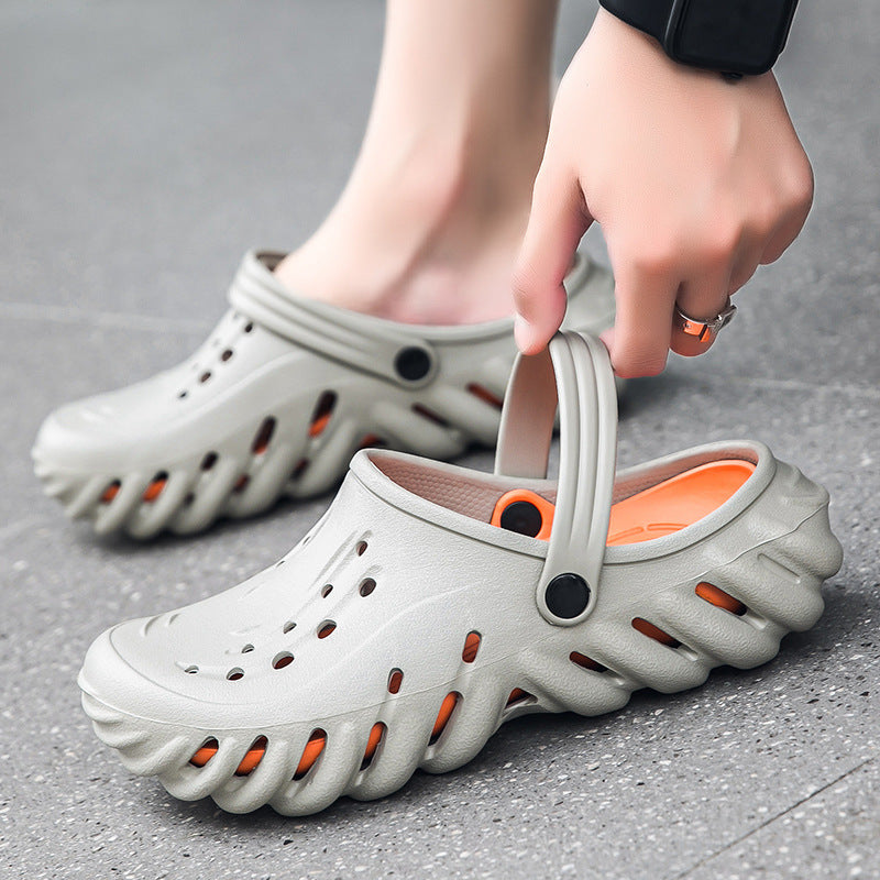 Hole Shoes Men's Slippers Sandals Outdoor Non-slip - Hiccupzz