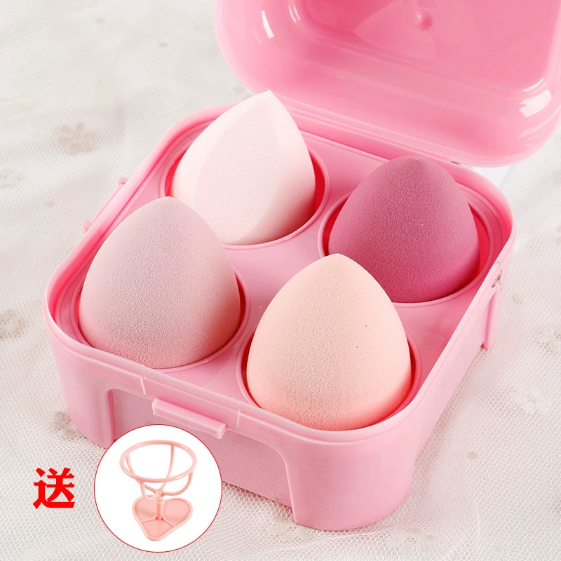 Beiyichu Beauty Makeup Sponge Blender Gourd Water Drop Oblique Cut Smear-Proof Makeup Wet and Dry Powder Puff Cotton Puff Makeup Tools - Hiccupzz