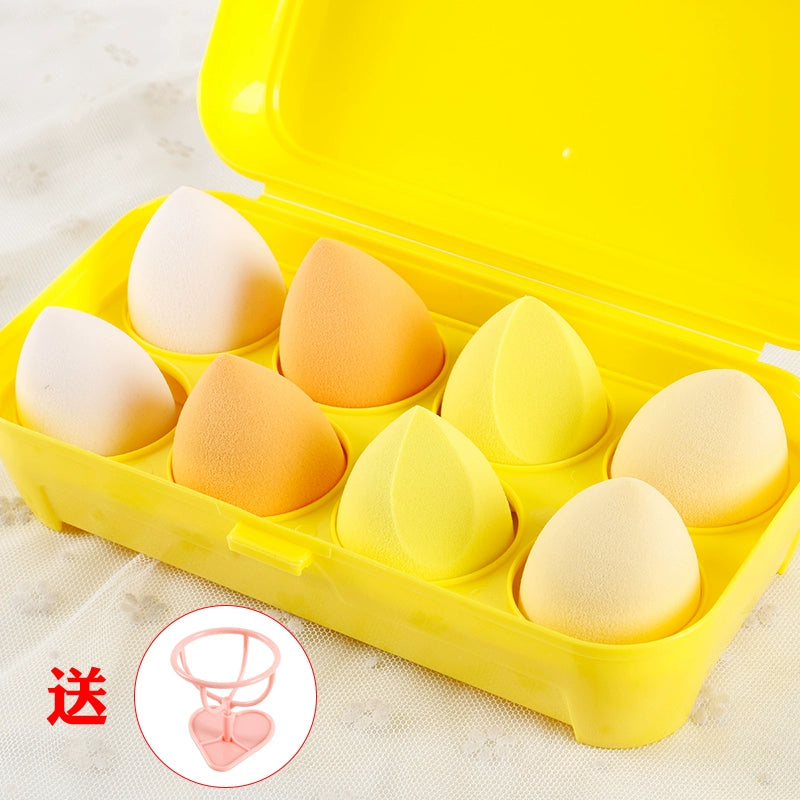 Beiyichu Beauty Makeup Sponge Blender Gourd Water Drop Oblique Cut Smear-Proof Makeup Wet and Dry Powder Puff Cotton Puff Makeup Tools - Hiccupzz